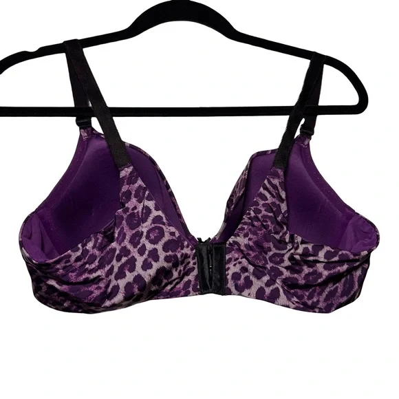 TORRID CURVE Leopard 360 BACK SMOOTHING WIREFREE PUSH UP BRA 40B - Picture 7 of 13